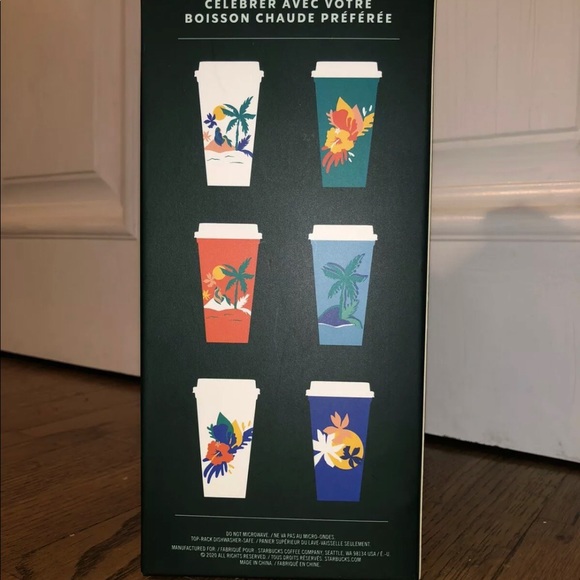 Starbucks Reusable Hot Cups Summer 2020 NEW - Picture 3 of 5